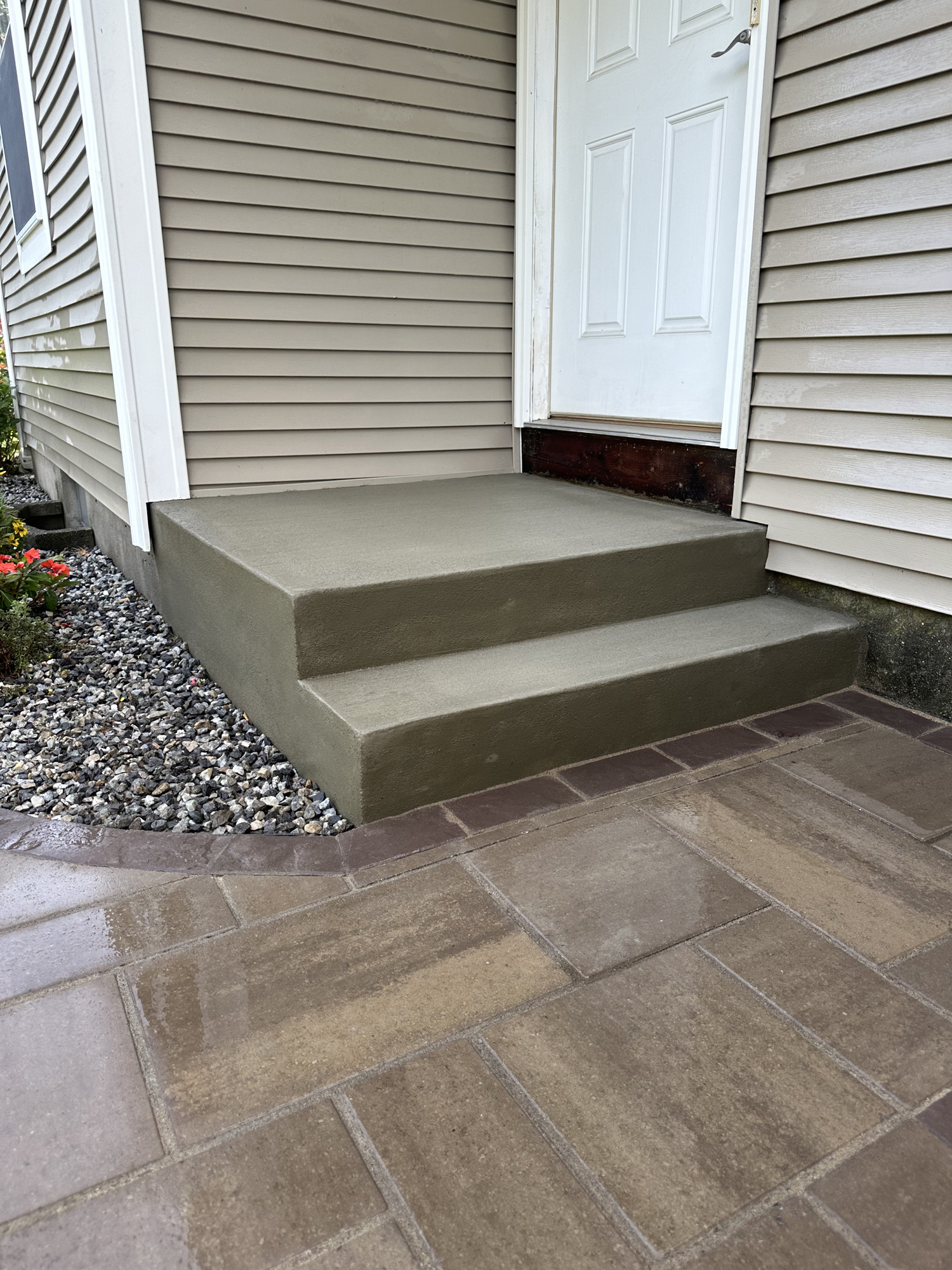concrete steps