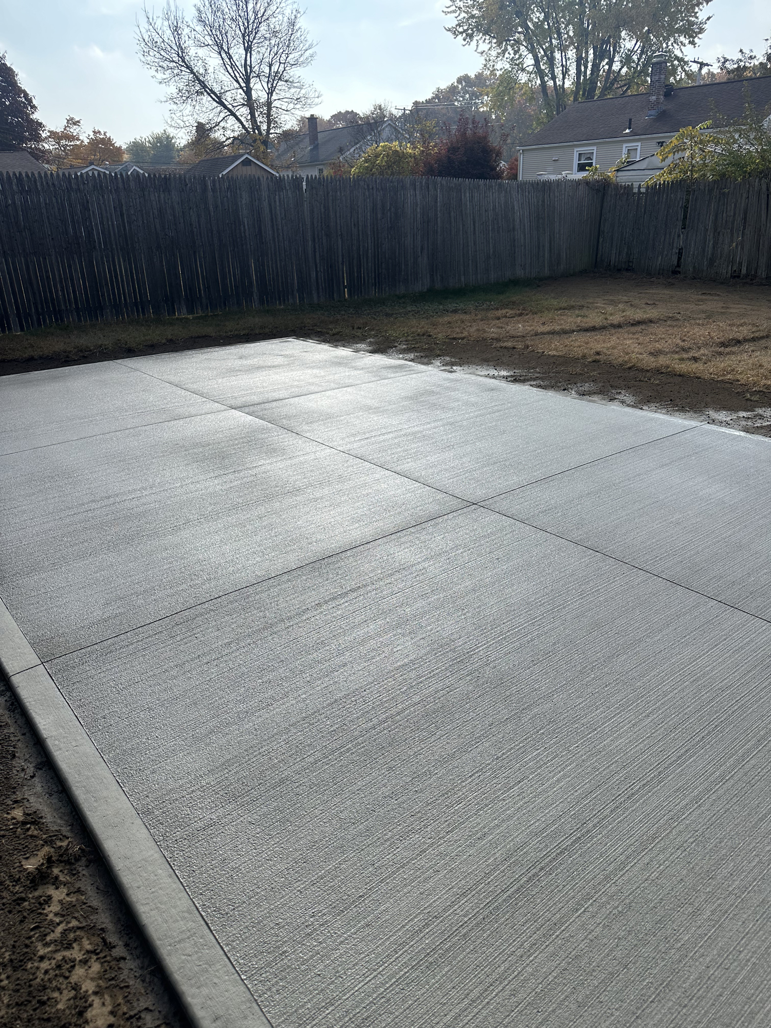 brushed finished concrete