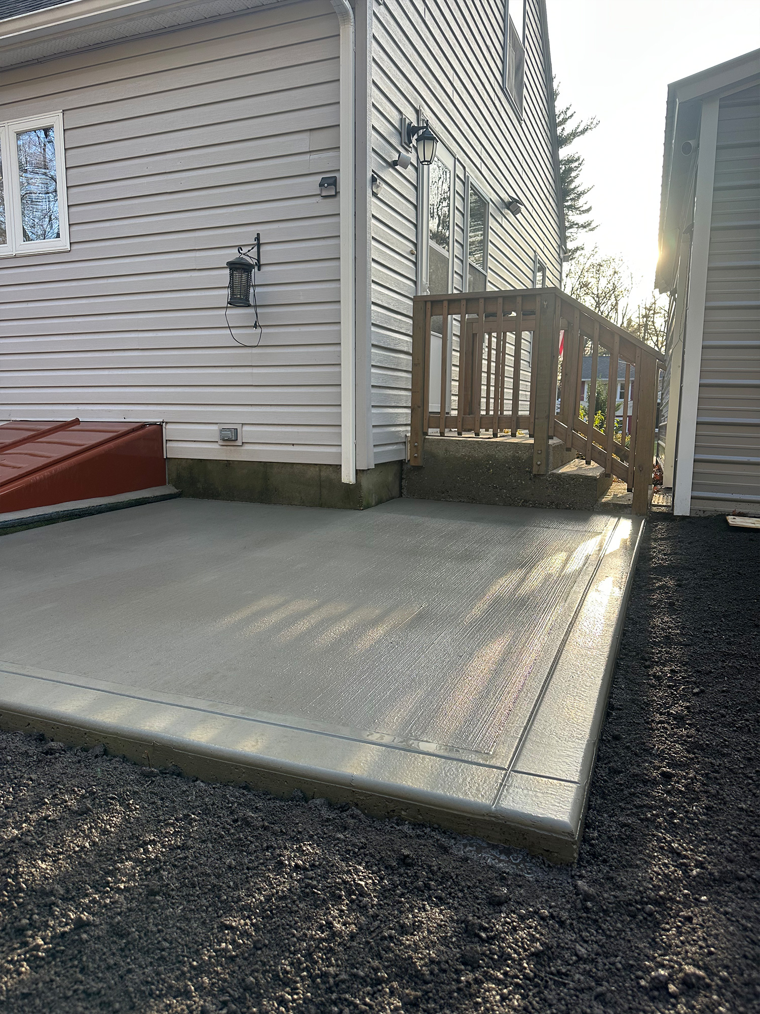 brushed finished concrete near me