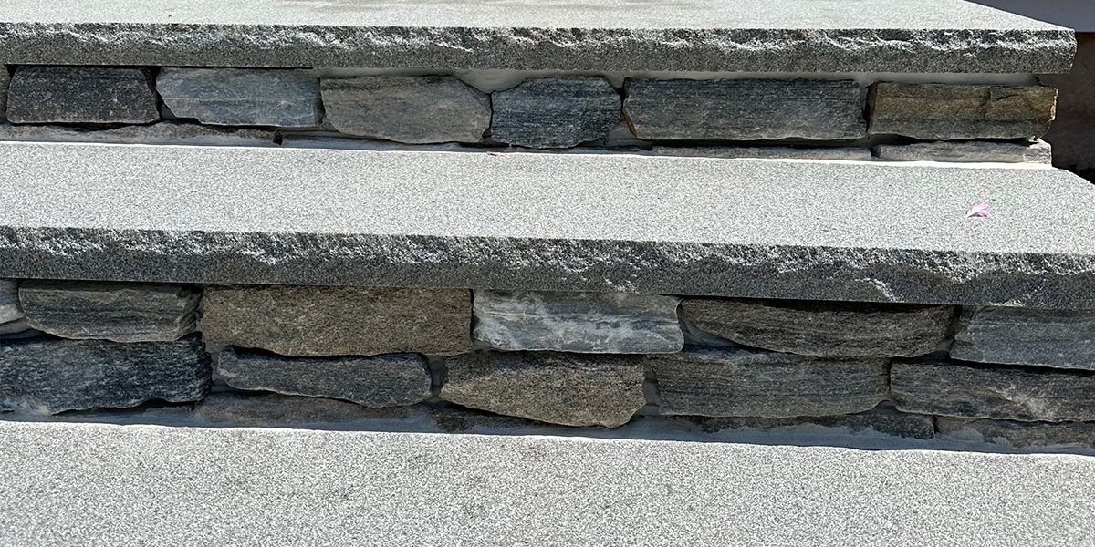 Natural stone veneer installation